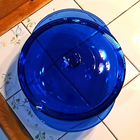 Anchor Hocking Cobalt Blue 2 Quart, 9" Round Covered Lid Casserole Dish. Colbat. - Picture 2 of 13